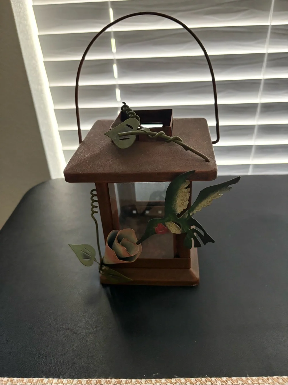 Rustic Green Hummingbird Lantern - Pets Reptile Decor